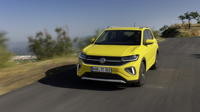 Volkswagen T-Cross underwent modernization.  The compact SUV will offer a fresh design and carry two electric bicycles