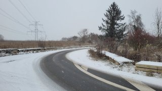 sníh, silnice, zima
