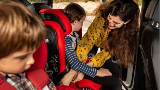 Přeprava dětí v autě
