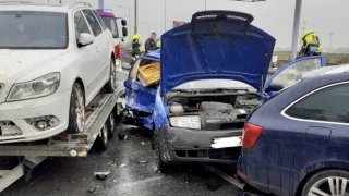 Nehoda na okruhu v Praze