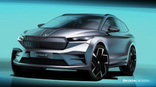 Škoda zveřejnila první skici nového modelu Enyaq iV. Elektromobil bude vyšší než běžná SUV
