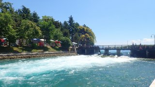 Z Ohridského jezera vytéká řeka Černý Drin