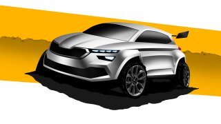 Škoda Kamiq se chystá na rally. Automobilka zveřejnila skicu nového studentského konceptu