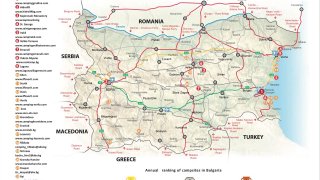 Toto je oficiální mapa bulharských kempů