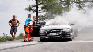Při testování v Alpách lehlo nové Audi A7 popelem 