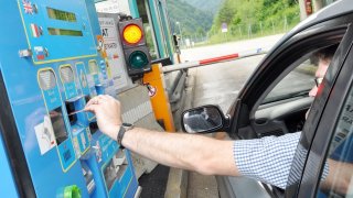 Rakouská dálnice - mýto mýtná brána platba
