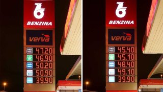 Pokles ceny na čerpací stanici Benzina