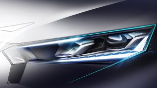 Škoda vybaví nový Kamiq i Scalu chytrými světlomety. Ukázala Matrix LED na první skice