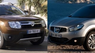 První Nissan Qashqai a Dacia Duster jsou praktická a relativně spolehlivá SUV za 150 tisíc korun